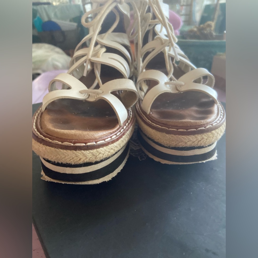 Anthropologie Silent D Boho Platform Sandals - image 7